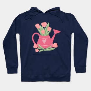 Tulips in a watering can Hoodie